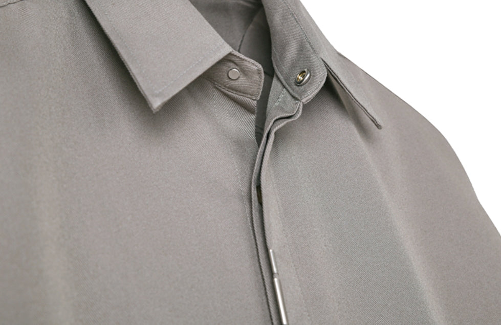 SSY(エスエスワイ) VERTICAL TIP BASIC SHIRT RELAXED FIT BEIGE