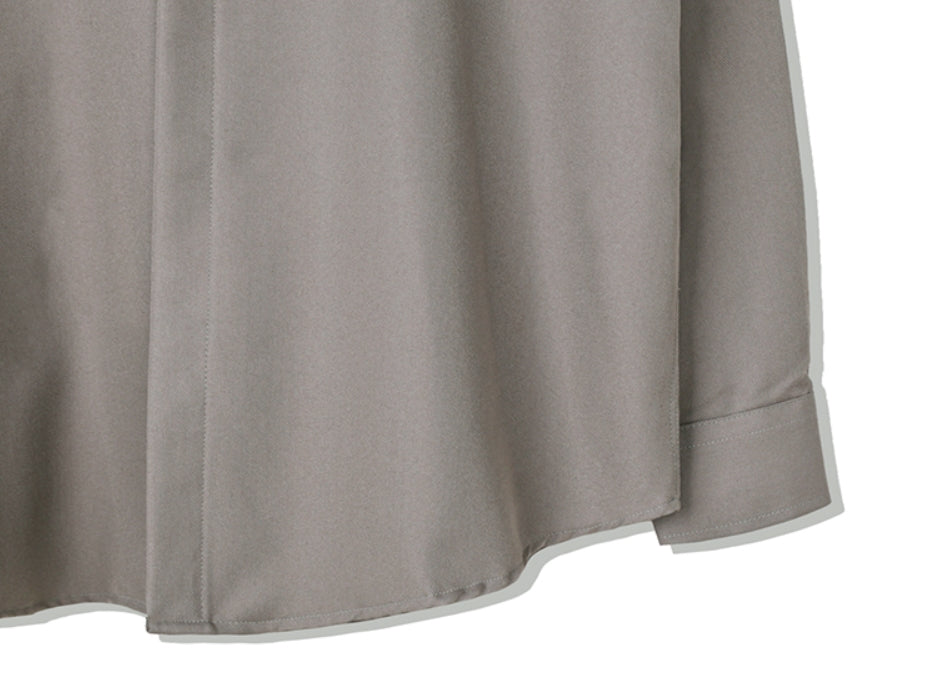 SSY(エスエスワイ) VERTICAL TIP BASIC SHIRT RELAXED FIT BEIGE