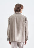 SSY(エスエスワイ) HALF OPEN CROP TIP SHIRT BEIGE