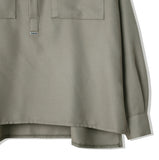 SSY(エスエスワイ) HALF OPEN CROP TIP SHIRT BEIGE