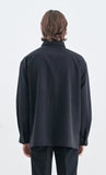 SSY(エスエスワイ) ZIPPER UP NECK BLOCK SHIRT JACKET