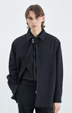 SSY(エスエスワイ) ZIPPER UP NECK BLOCK SHIRT JACKET