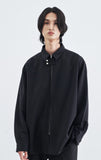 SSY(エスエスワイ) ZIPPER UP NECK BLOCK SHIRT JACKET