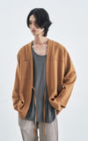 SSY(エスエスワイ)  MINIMAL BAR HANTEN SHIRT CARDIGAN BEIGE