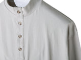 SSY(エスエスワイ) BUTTON UP HALF NECK LONG SLEEVE IVORY