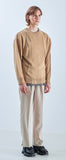KND(ケイエンド) LOOSE FIT SOFT TOUCH DAMAGED KNIT BEIGE-K