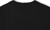 KND(ケイエンド) LOOSE FIT SOFT TOUCH DAMAGED KNIT BLACK-K