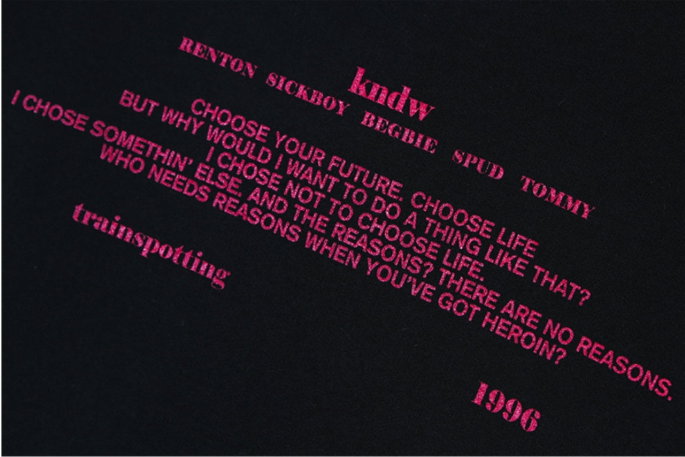 KND(ケイエンド) MARK RENTON GRAPHIC SWEAT SHIRT-K