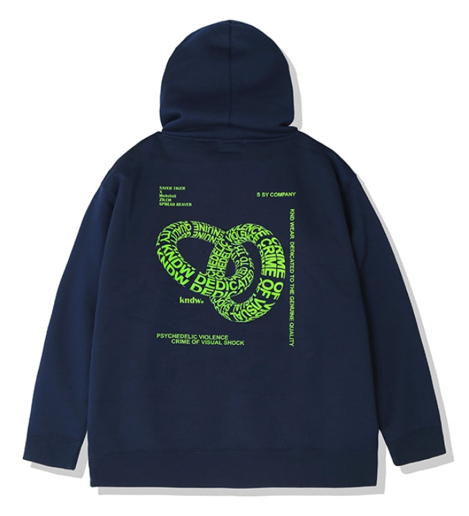 KND(ケイエンド) VIOLENCE HIDE GRAPHIC HOODY-K