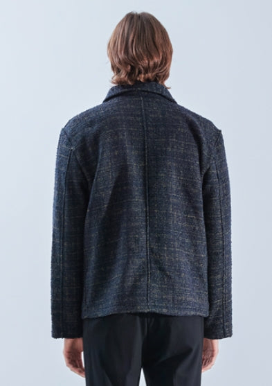 KND(ケイエンド) WOOL BLEND TWEED BLOUSON KHAKI-K