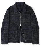 KND(ケイエンド) WOOL BLEND TWEED BLOUSON KHAKI-K