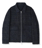 KND(ケイエンド) WOOL BLEND TWEED BLOUSON KHAKI-K