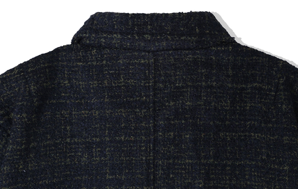 KND(ケイエンド) WOOL BLEND TWEED BLOUSON KHAKI-K