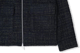 KND(ケイエンド) WOOL BLEND TWEED BLOUSON KHAKI-K