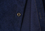 KND(ケイエンド) 2POCKET SOFT LUSTER CORDUROY SHIRT NAVY-K