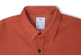 KND(ケイエンド) 2POCKET SOFT LUSTER CORDUROY SHIRT ORANGE-K