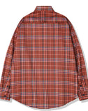 KND(ケイエンド) ORANGE SOFT LUSTER CHECK SHIRT-K