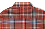 KND(ケイエンド) ORANGE SOFT LUSTER CHECK SHIRT-K