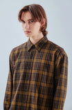 KND(ケイエンド) BROWN TARTAN CHECK SHIRT-K
