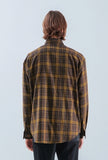 KND(ケイエンド) BROWN TARTAN CHECK SHIRT-K