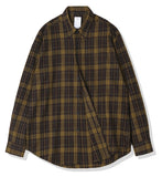 KND(ケイエンド) BROWN TARTAN CHECK SHIRT-K
