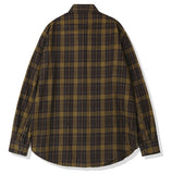 KND(ケイエンド) BROWN TARTAN CHECK SHIRT-K
