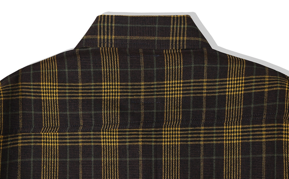 KND(ケイエンド) BROWN TARTAN CHECK SHIRT-K