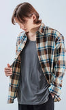 KND(ケイエンド) IVORY MULTI TARTAN CHECK SHIRT-K