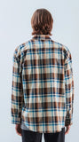 KND(ケイエンド) IVORY MULTI TARTAN CHECK SHIRT-K