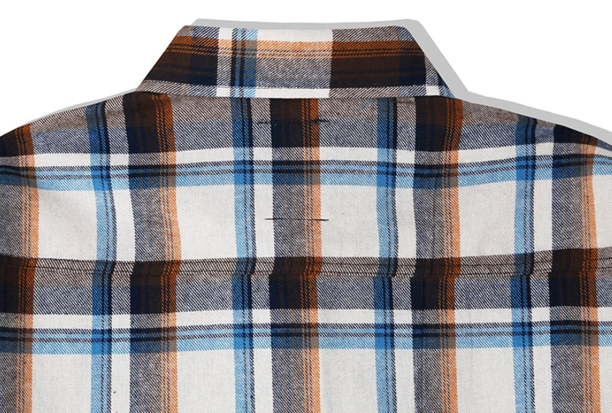 KND(ケイエンド) IVORY MULTI TARTAN CHECK SHIRT-K
