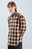 KND(ケイエンド) YELLOW OMBRE CHECK SHIRT-K