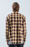 KND(ケイエンド) YELLOW OMBRE CHECK SHIRT-K