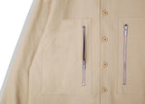 KND(ケイエンド) ZIPPER WORK SHIRTS JACKET LOOSE FIT BG