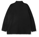 KND(ケイエンド) ZIPPER WORK SHIRTS JACKET LOOSE FIT BK
