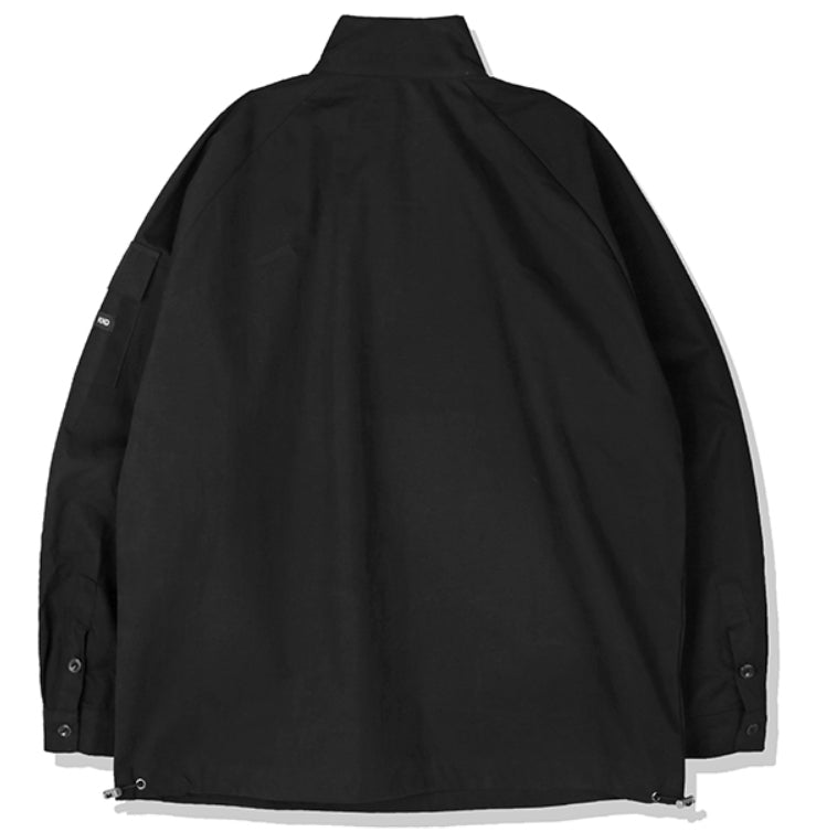 KND(ケイエンド) PEACH SKIN UTILITY POCKET ANORAK BK