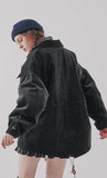 ダブルユーブイプロジェクト(WV PROJECT)  Cookie Dough Corduroy Fishtail Jacket Black CJOT7424