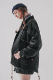 ダブルユーブイプロジェクト(WV PROJECT)  Cookie Dough Corduroy Fishtail Jacket Black CJOT7424