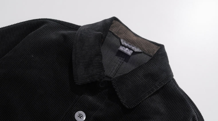 ダブルユーブイプロジェクト(WV PROJECT)  Cookie Dough Corduroy Fishtail Jacket Black CJOT7424