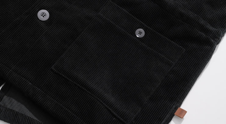 ダブルユーブイプロジェクト(WV PROJECT)  Cookie Dough Corduroy Fishtail Jacket Black CJOT7424
