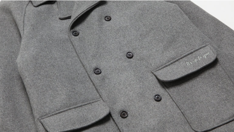 ダブルユーブイプロジェクト(WV PROJECT)  Wool Soft Double Coat Gray JJOT7201