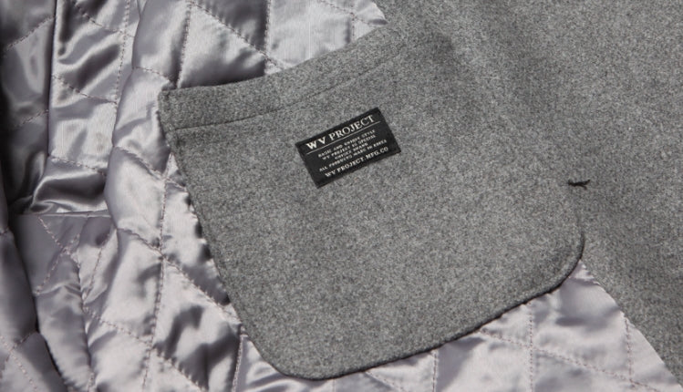 ダブルユーブイプロジェクト(WV PROJECT)  Wool Soft Double Coat Gray JJOT7201