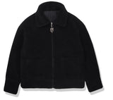 オーワイ(OY) BACK FLOW LOGO FLEECE JACKET- BLACK