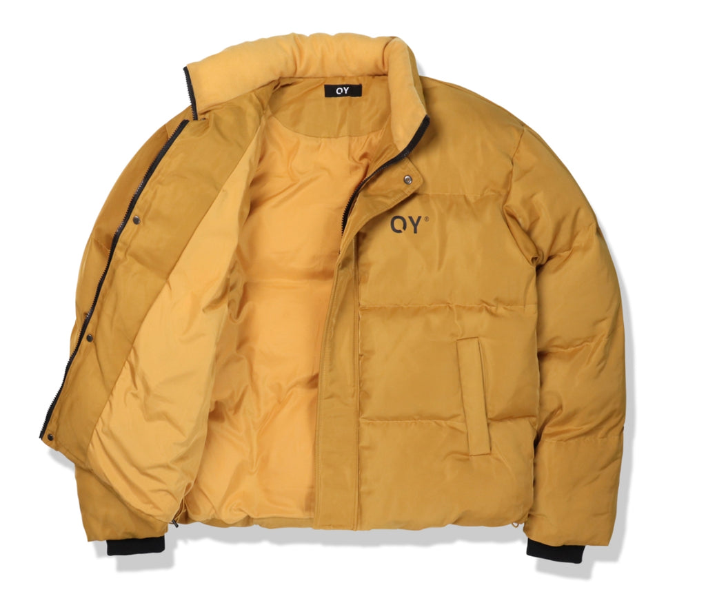 オーワイ(OY) LOGO SHIRRING PADDING- MUSTARD