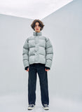 オーワイ(OY) LOGO SHIRRING PADDING- GREY