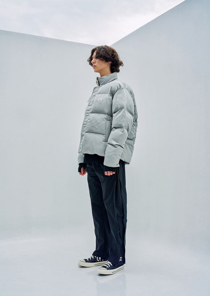 オーワイ(OY) LOGO SHIRRING PADDING- GREY