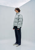 オーワイ(OY) LOGO SHIRRING PADDING- GREY