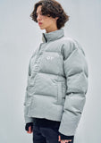 オーワイ(OY) LOGO SHIRRING PADDING- GREY