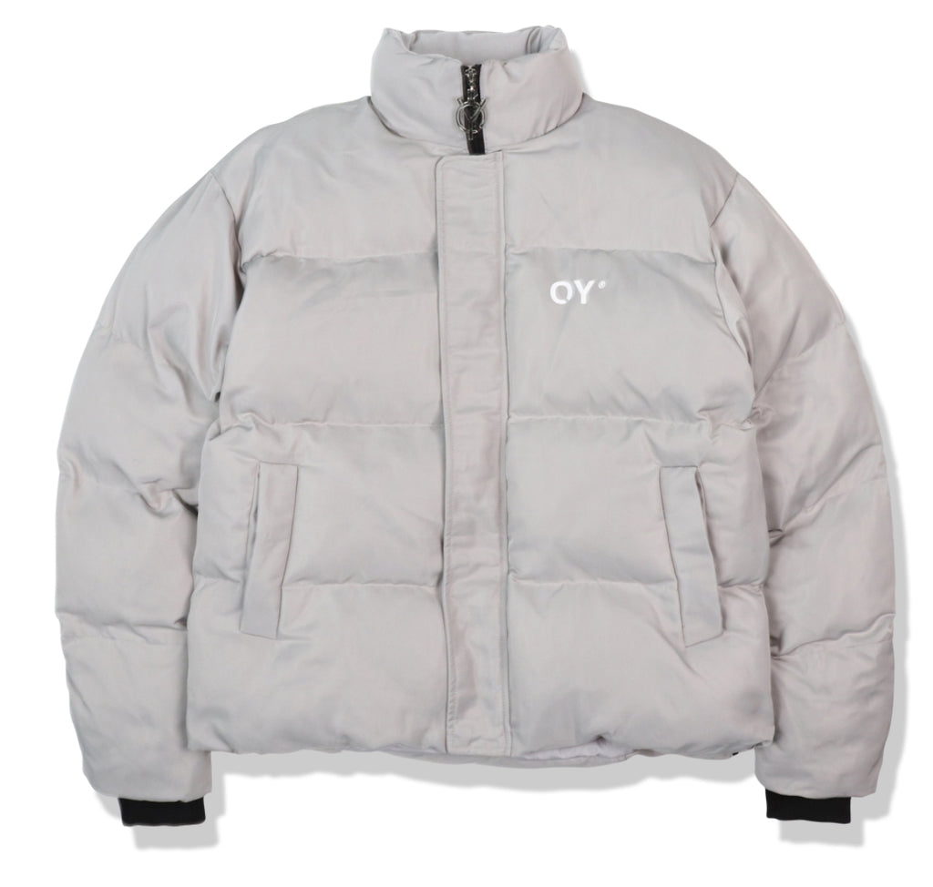 オーワイ(OY) LOGO SHIRRING PADDING- GREY