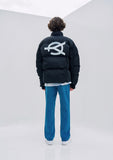 オーワイ(OY) LOGO SHIRRING PADDING- BLACK