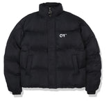 オーワイ(OY) LOGO SHIRRING PADDING- BLACK